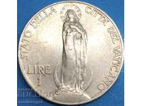 1 λίρα 1933-1934 Βατικανού tirazh 80 000br. Yubileĭna