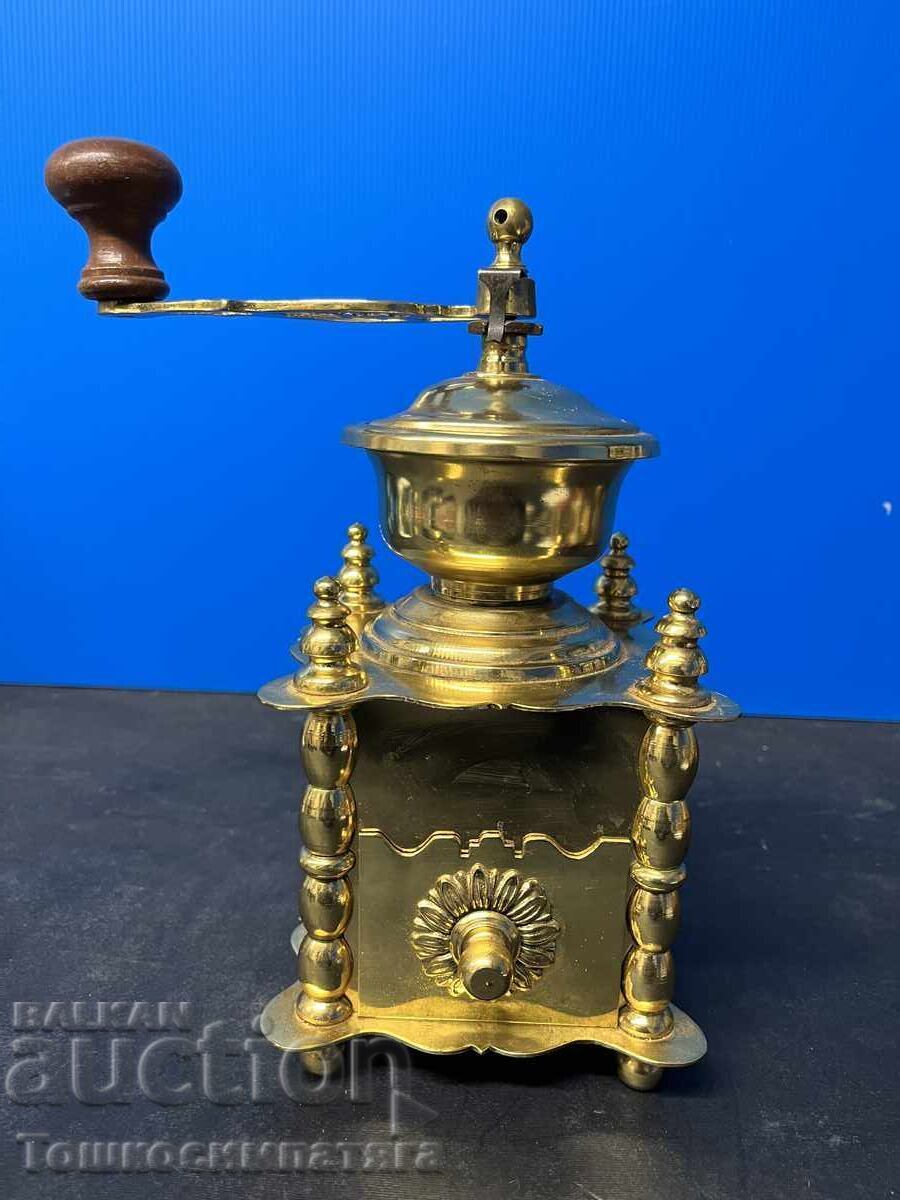 Όμορφη, ορειχάλκινη καφεκοπτική μηχανή - Γαλλία - 7