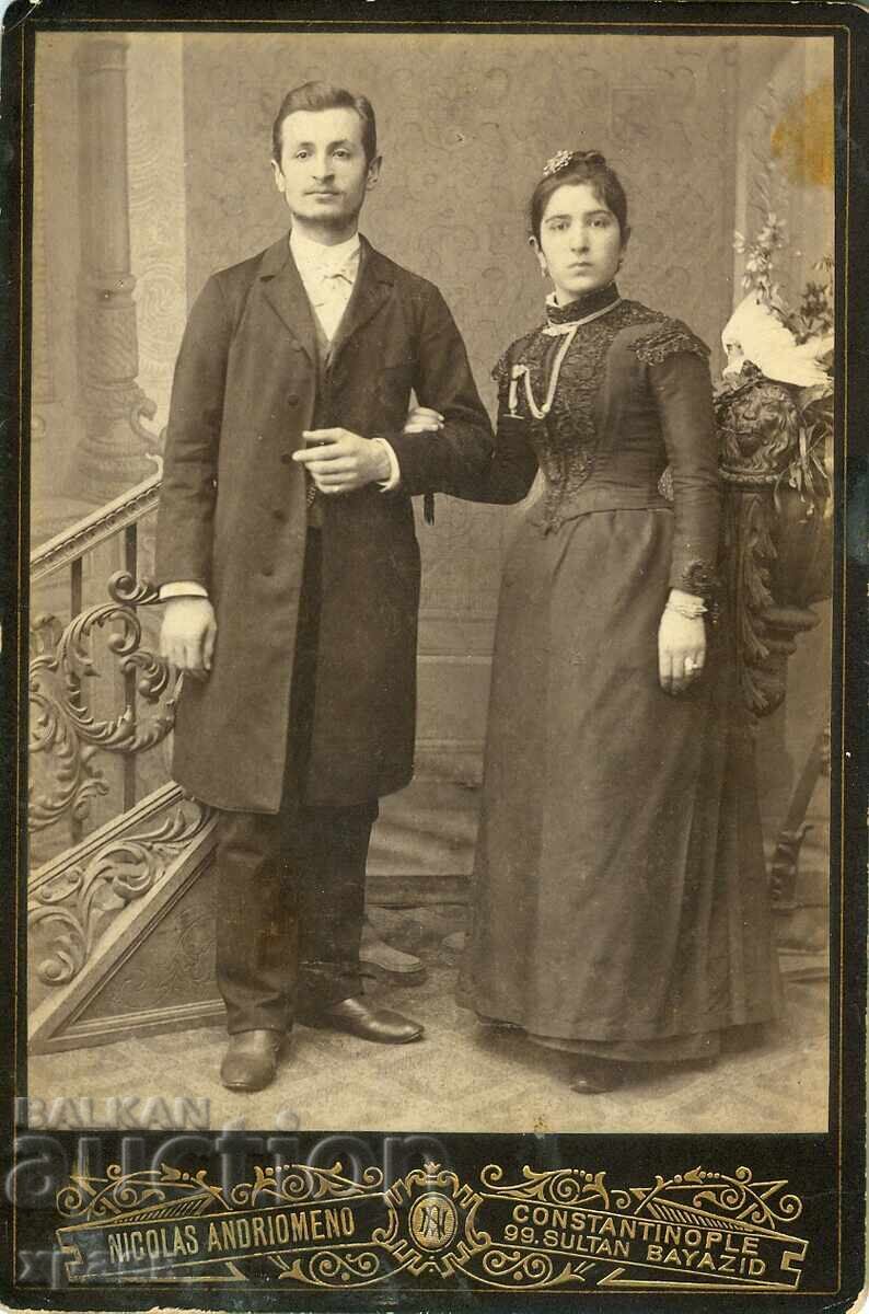 OLD PHOTOGRAPH - CARDBOARD - CONSTANTINOPLE - 0478