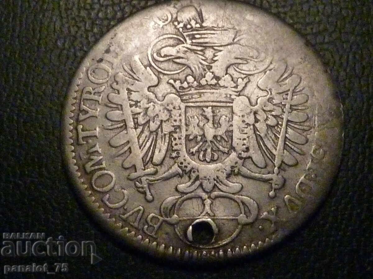 AUSTRIA MONEDĂ DE ARGINT KARL VI 20 KREUZER 6.32 GR - 5