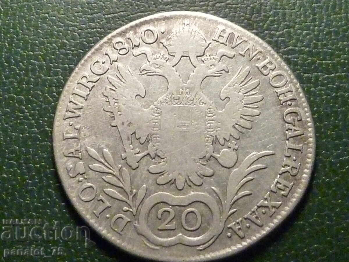 Delivery of SILVER COIN 20 Kreuzer 1810 - FRANZ II, Austria Delivery of SILVER COIN 20 Kreuzer 1810 - FRANZ II, Austria