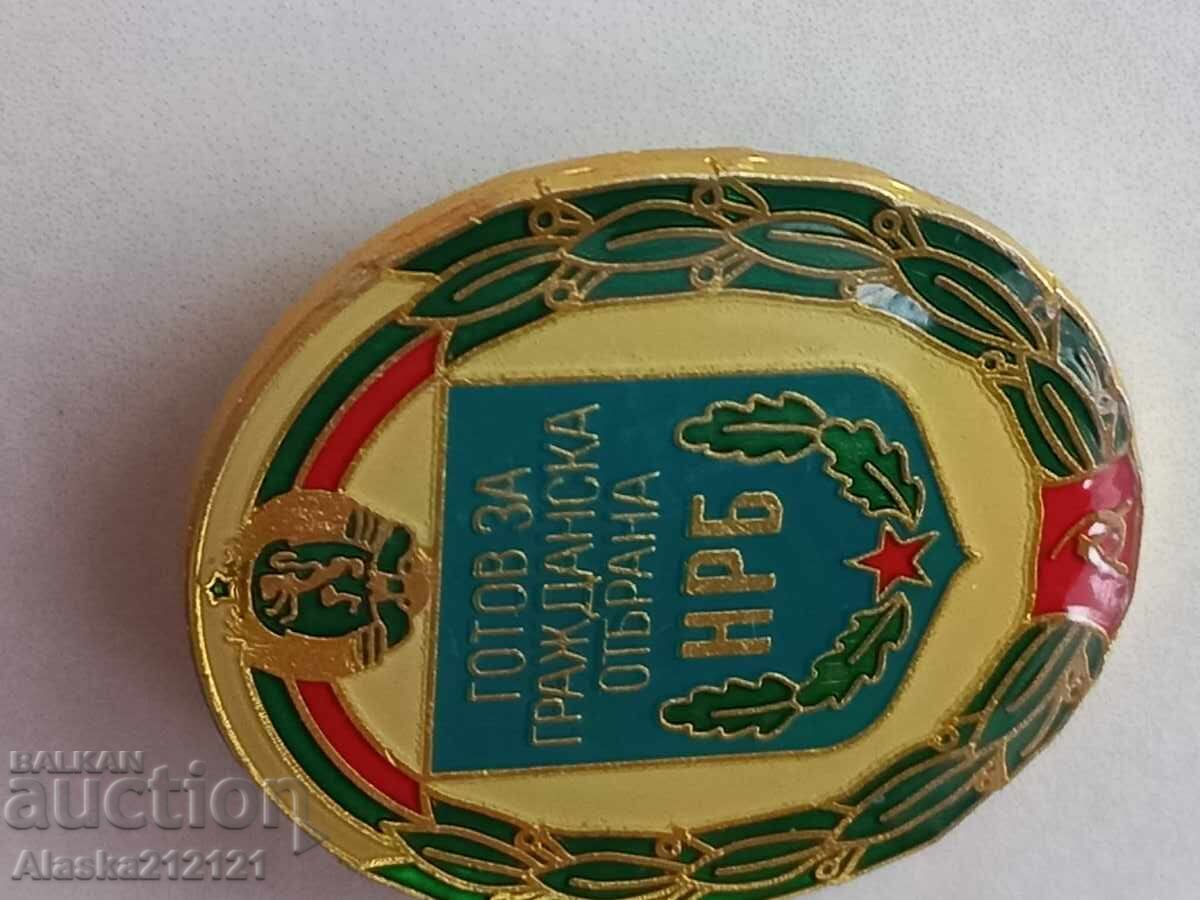 Auction Badge - Ready for Civil Defense - PRB Auction Badge - Ready for Civil Defense - PRB