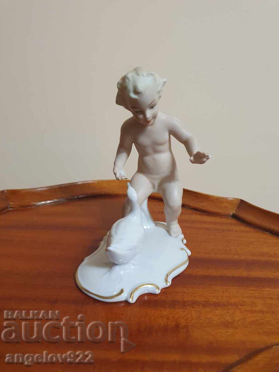 Licitație Figura din porțelan german Schau Bach Kunst