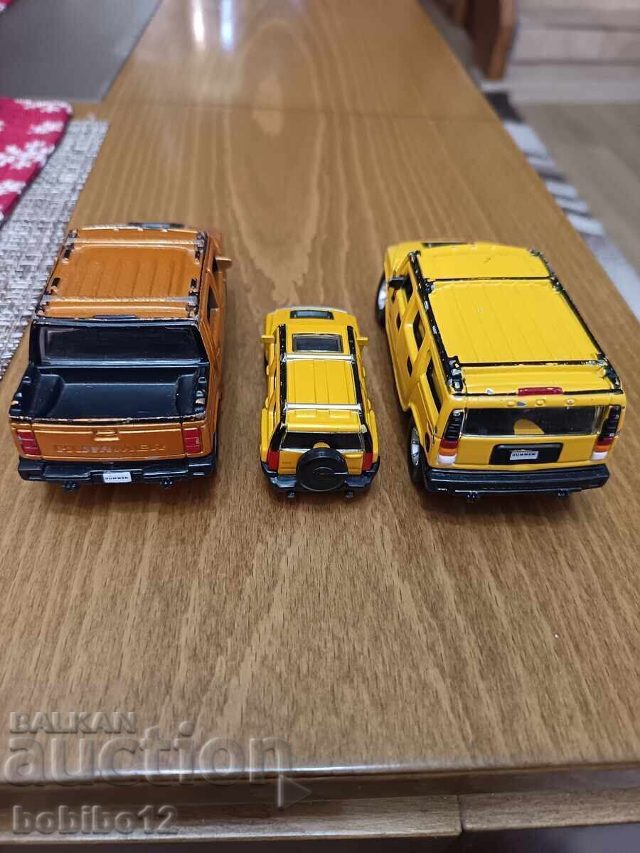 Livrarea Lot mașinuțe metalice HAMMER/Hummer 1:46