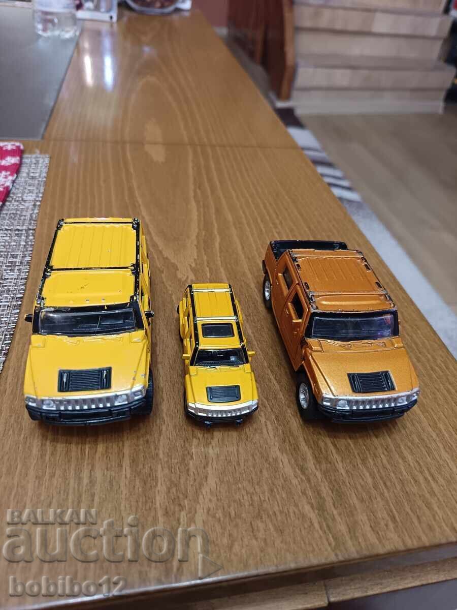 Lot mașinuțe metalice HAMMER/Hummer 1:46