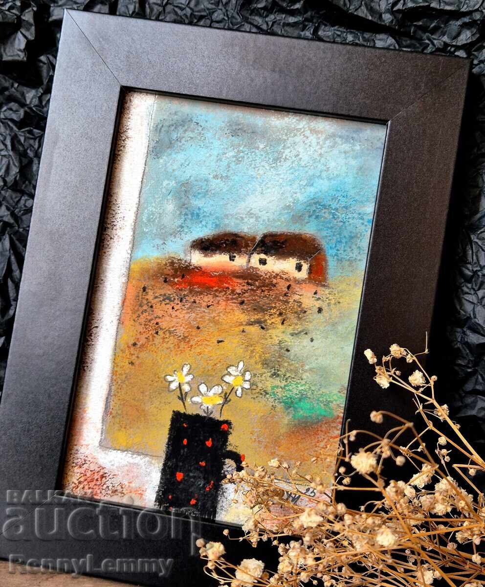 Fereastră, miniatură pastel cu preț € 23.01 | 45.00 BGN