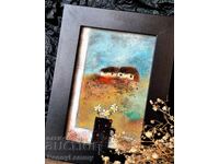 Fereastră, miniatură pastel