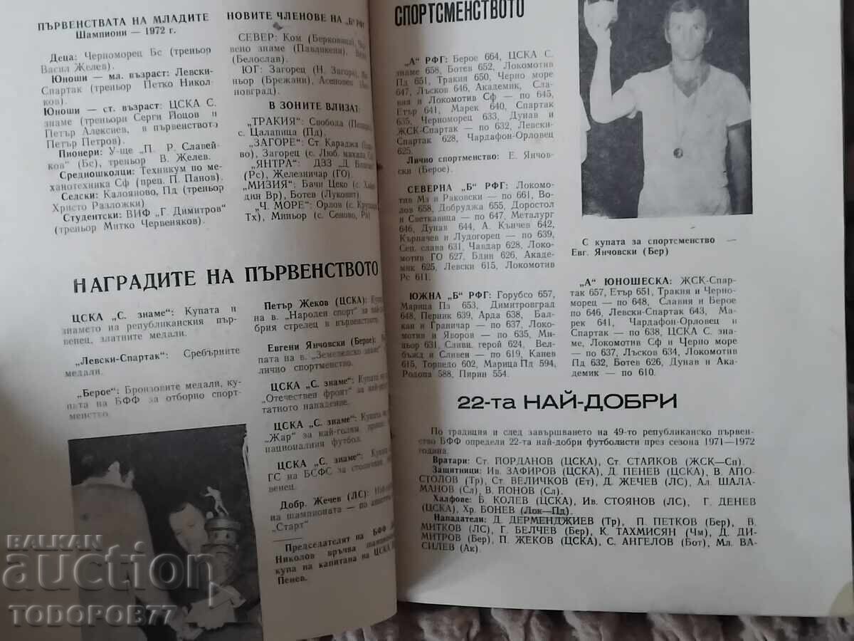 Program de fotbal vechi din 1972 - rar - 7