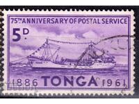 GB/TONGA-1961-75 g. Oficiu poștal, ștampilă