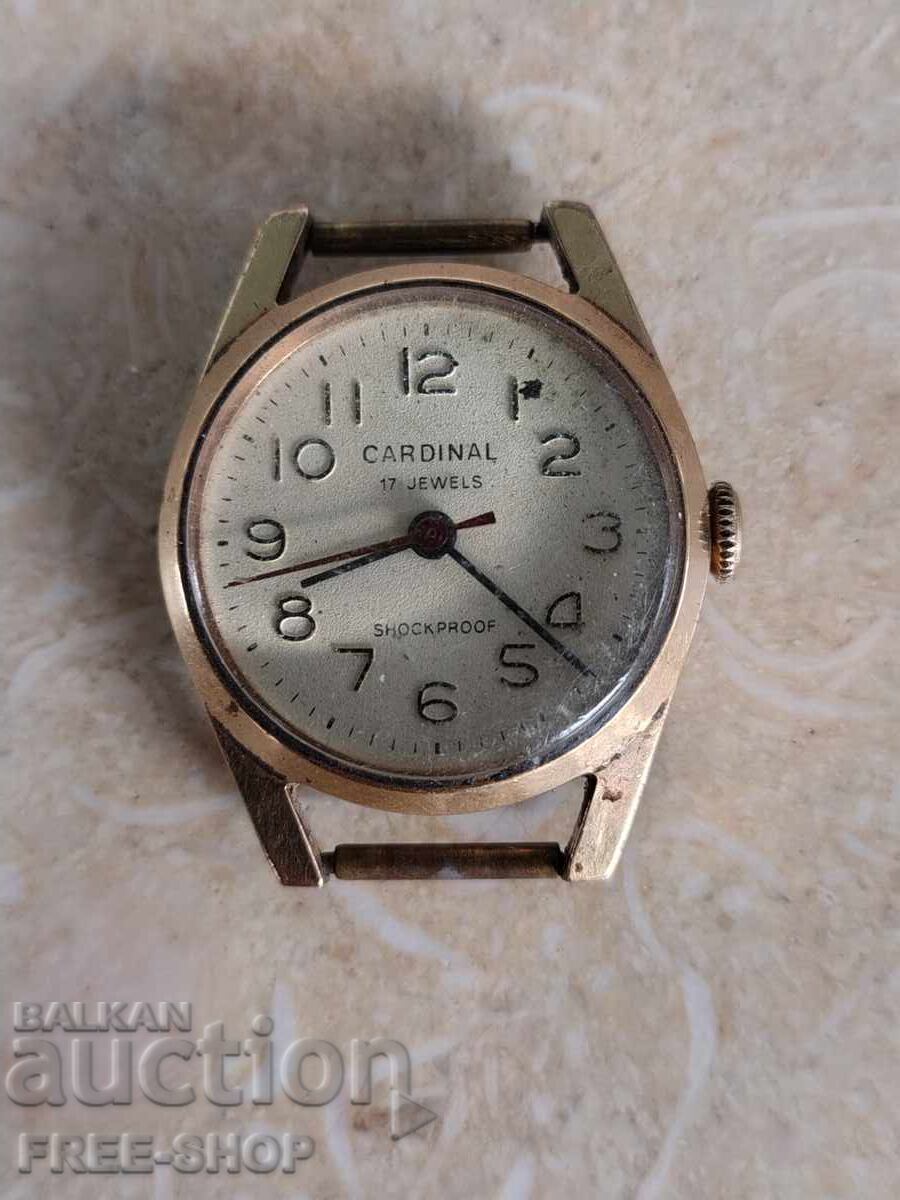 Gold-plated watch for maintenance and repair Gold-plated watch for maintenance and repair