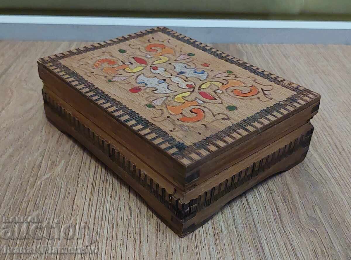 Wooden pyrography box for connoisseurs Wooden pyrography box for connoisseurs