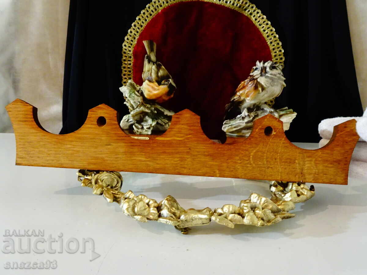 Wall hanger made of natural wood, crown - 5