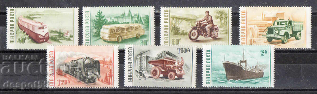 1955. Hungary. Vehicles 1955. Hungary. Vehicles