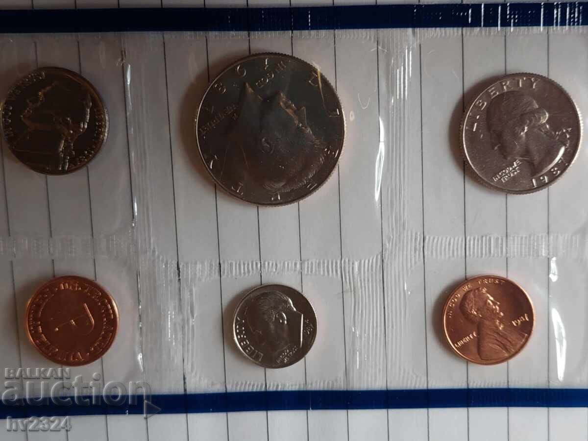 Licitație Set de monede necirculate SUA 1987