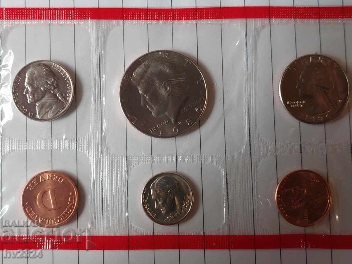 Set de monede necirculate SUA 1986 cu preț € 7.00 | 13.69 BGN