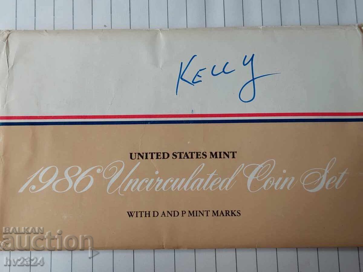 Set de monede necirculate SUA 1986