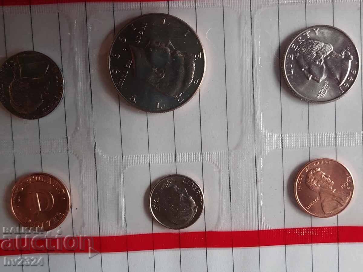 Set monede necirculate SUA 1996 cu preț € 7.00 | 13.69 BGN