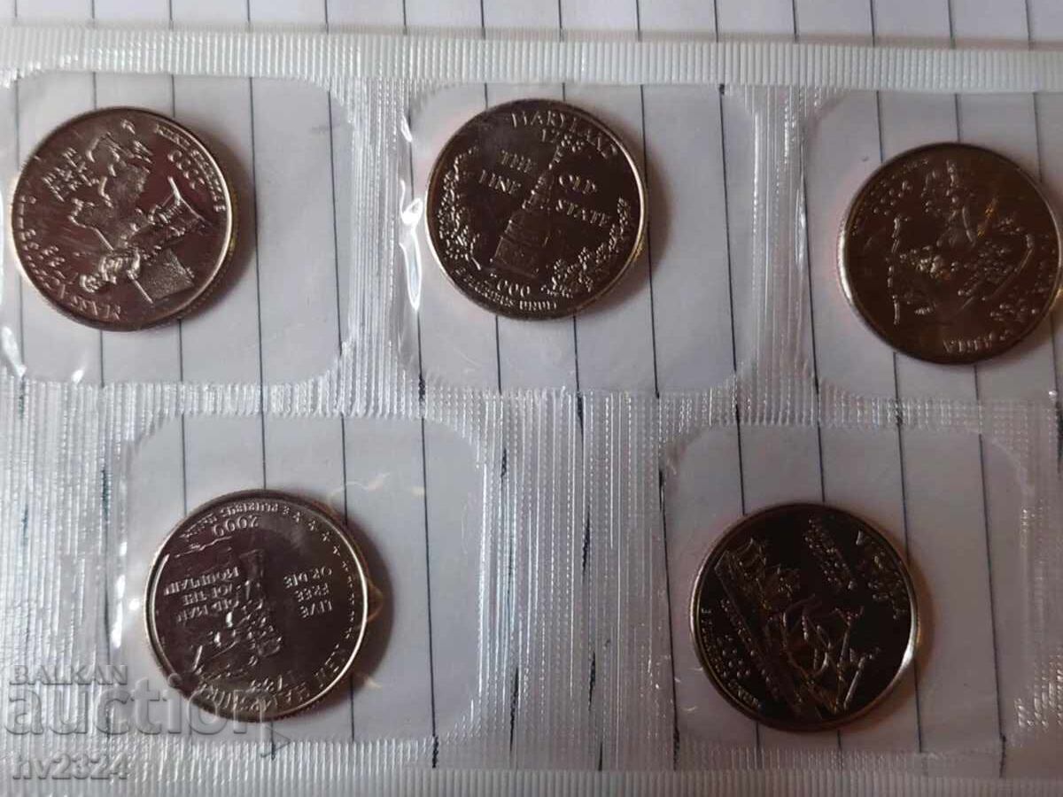 Παράδοση Σετ ακυκλοφόρητων νομισμάτων ΗΠΑ 2000