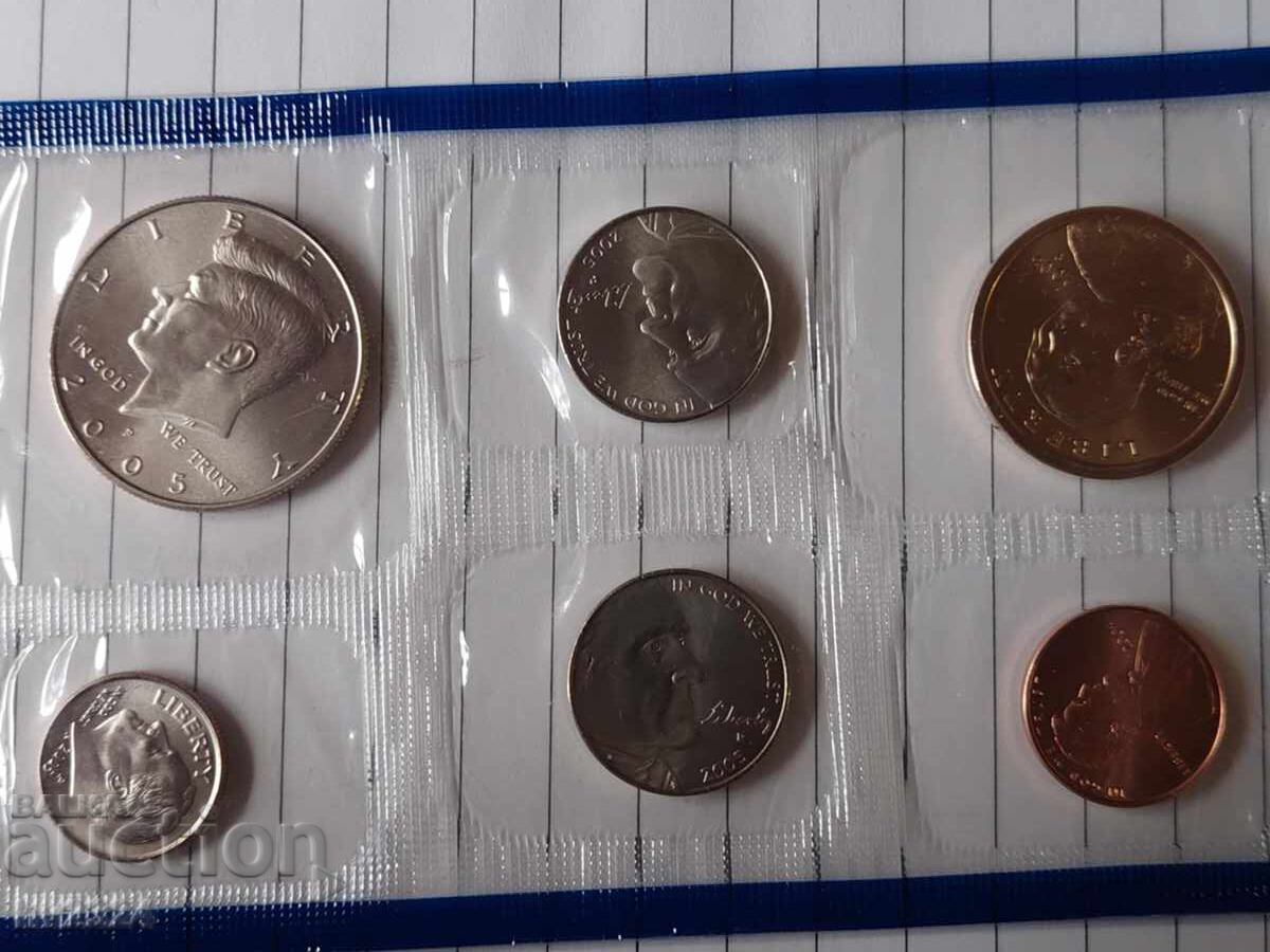 Set de monede necirculate SUA 2005 cu preț € 7.00 | 13.69 BGN