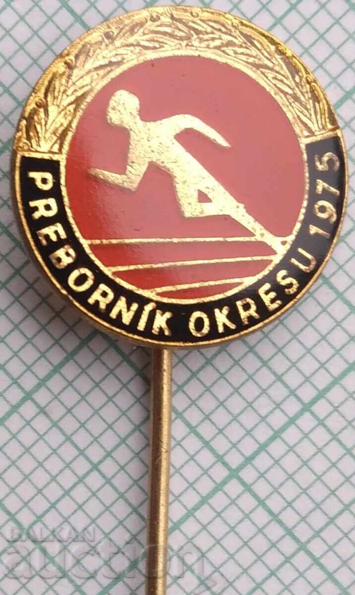 19295 Badge - District Champion 1975 - Czechoslovakia