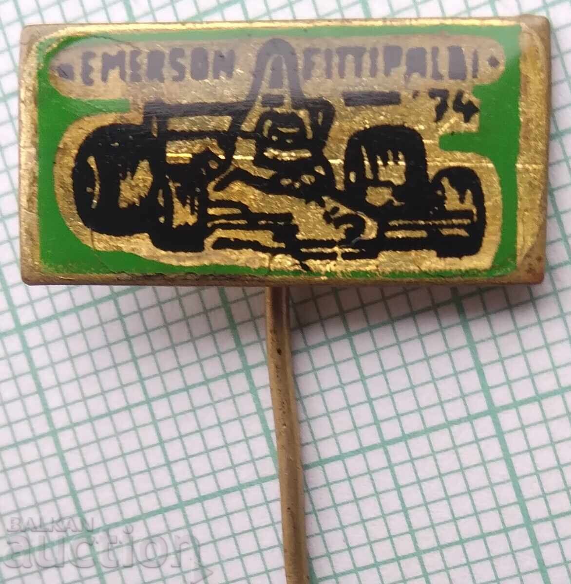 19298 Badges - Emerson Fittipaldi from 1974 Formula 1