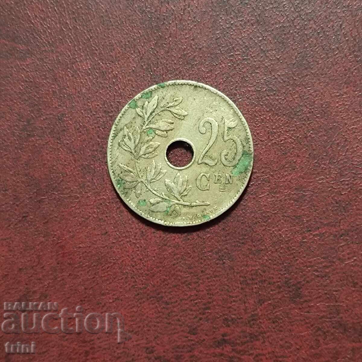 Belgia 5 cenți 1925