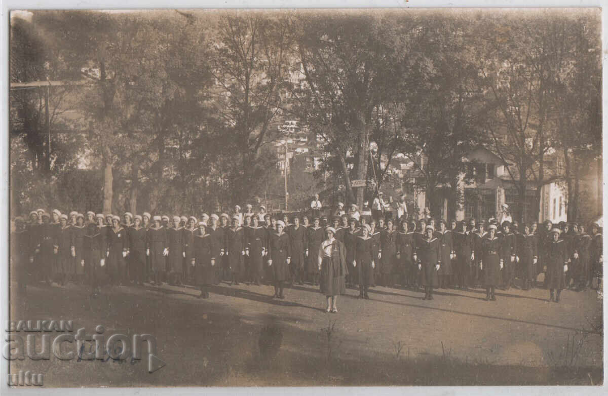 Bulgaria, RPPC - Construcția tinerilor din Târnovo, 1932
