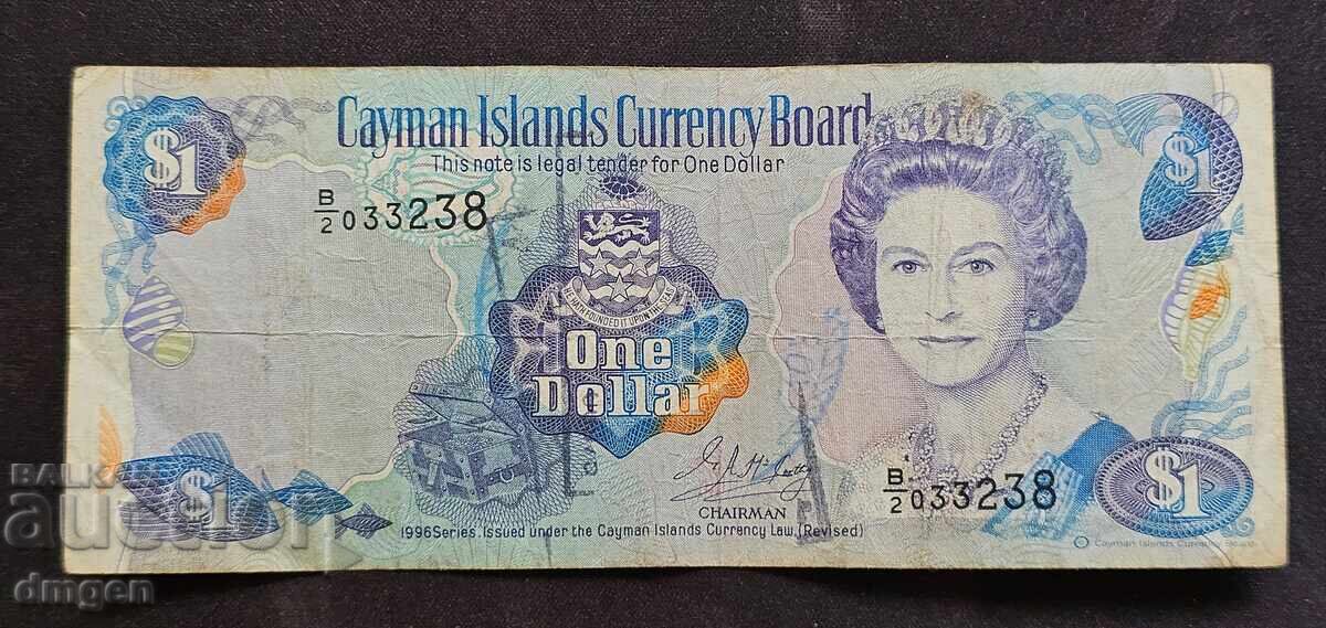 1 dolar Insulele Cayman 1996