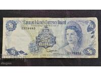 1 dolar Insulele Cayman 1974