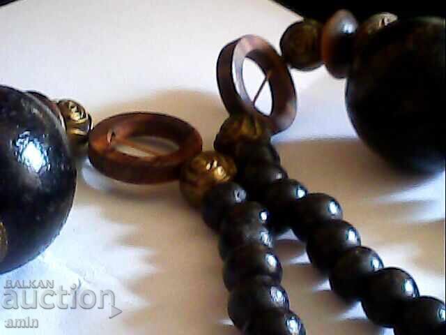 Beautiful old beaded necklace - 5