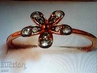 Inel din argint placat cu aur de 14k Pandora ale s925