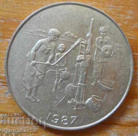 10 франка 1987 г - Западна Африка /c 10 франка 1987 г - Западна Африка /c