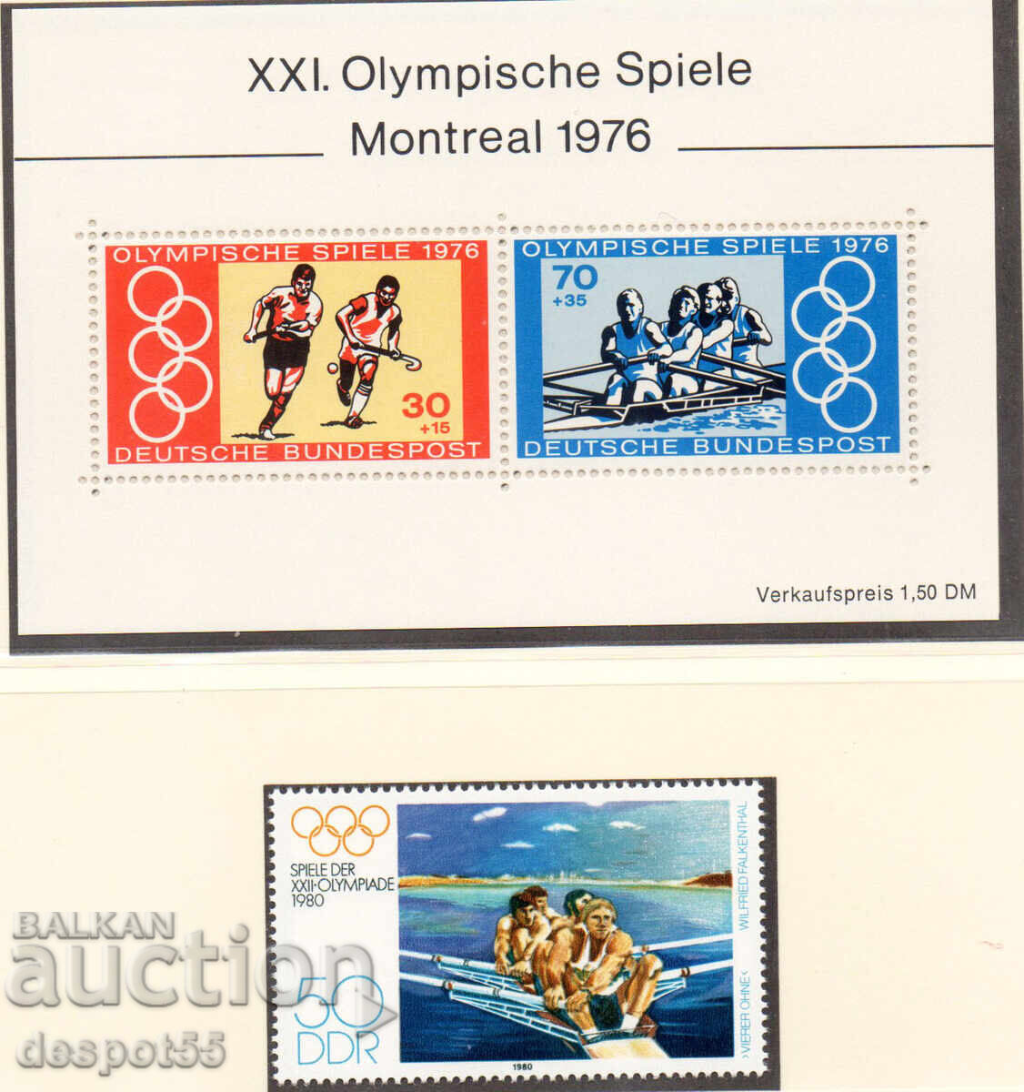 1976-80. FRG, GDR. SUMMER OLYMPIC GAMES 1976-80. FRG, GDR. SUMMER OLYMPIC GAMES