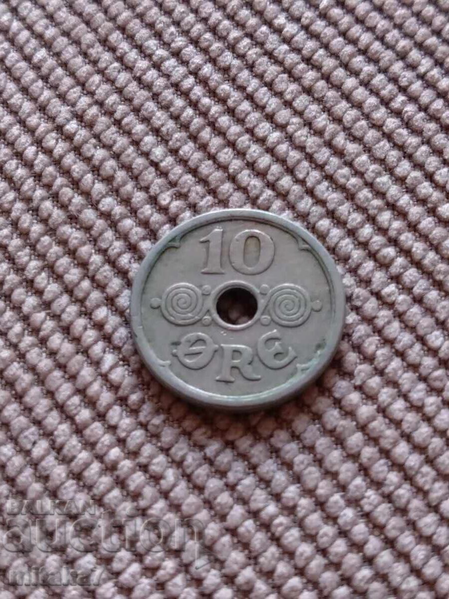 10 øre 1925, Danemarca cu preț € 0.51 | 1.00 BGN