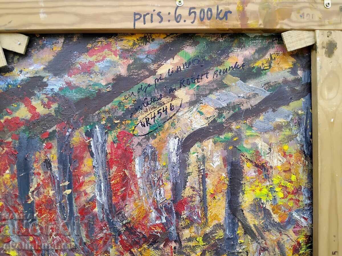 Tablou mare în ulei 100 x 65 / 116 x 81 de Robert Brunke / II - 7