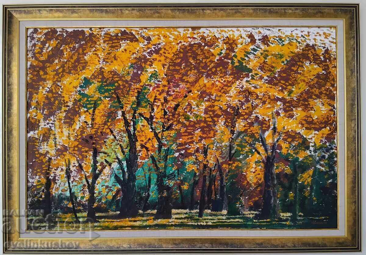 Tablou mare în ulei 100 x 65 / 116 x 81 de Robert Brunke / II