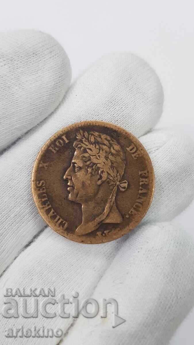 Доставка на Рядка монета 5 цент 1829 Франция - Чарлс X