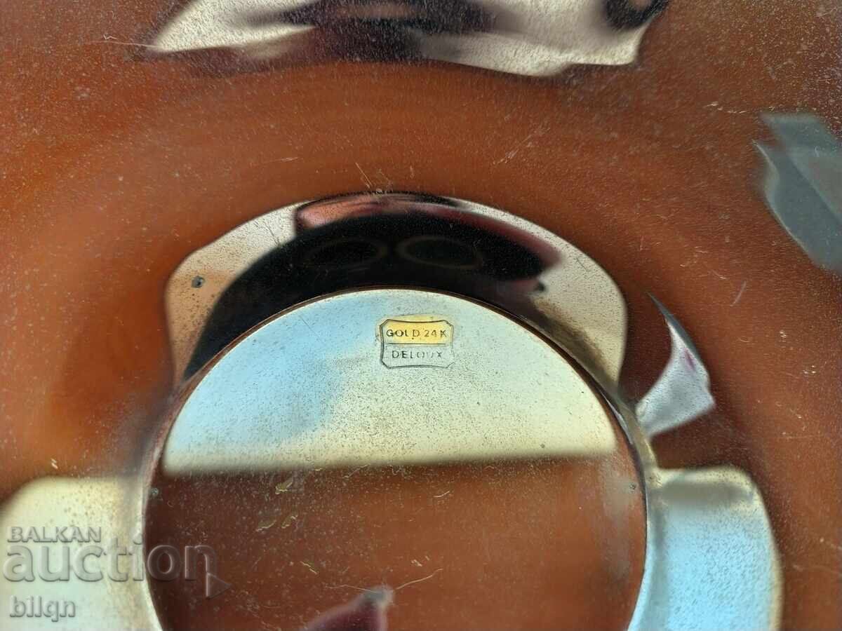 Доставка на Прекрасна Позлатена Фруктиера 24К Доставка на Прекрасна Позлатена Фруктиера 24К