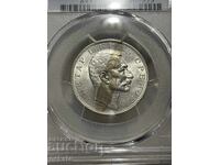 Сърбия, 2 динара 1912 г. PCGS AU58