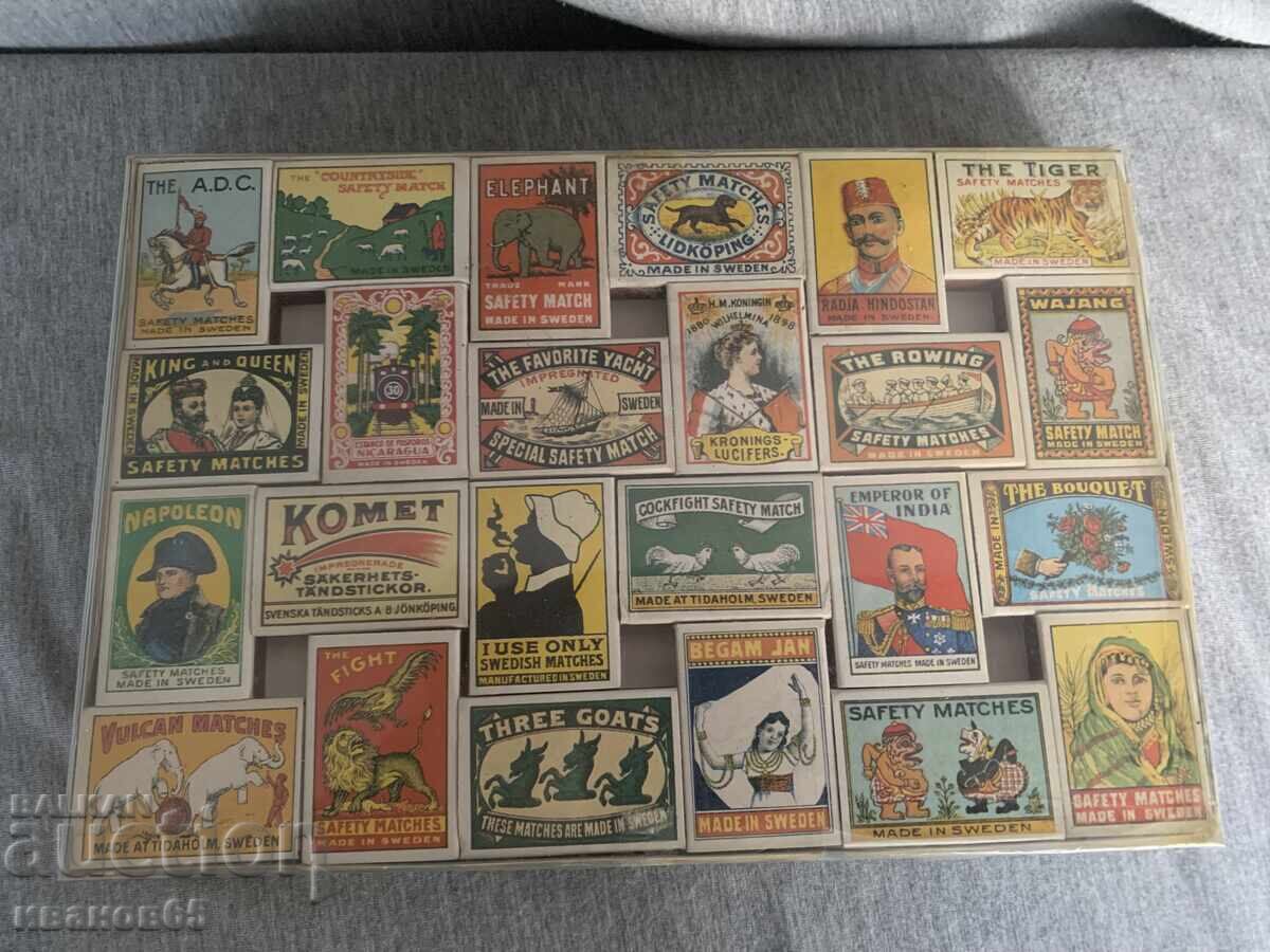 Colecție chibrituri Suedia 48 buc Colecție chibrituri Suedia 48 buc