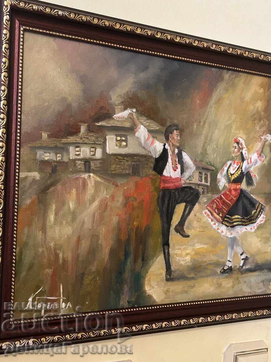 Δενίτσα Γκαρέλοβα πίνακας 30/40 "Λαϊκοί χοροί" - 5 Δενίτσα Γκαρέλοβα πίνακας 30/40 "Λαϊκοί χοροί" - 5