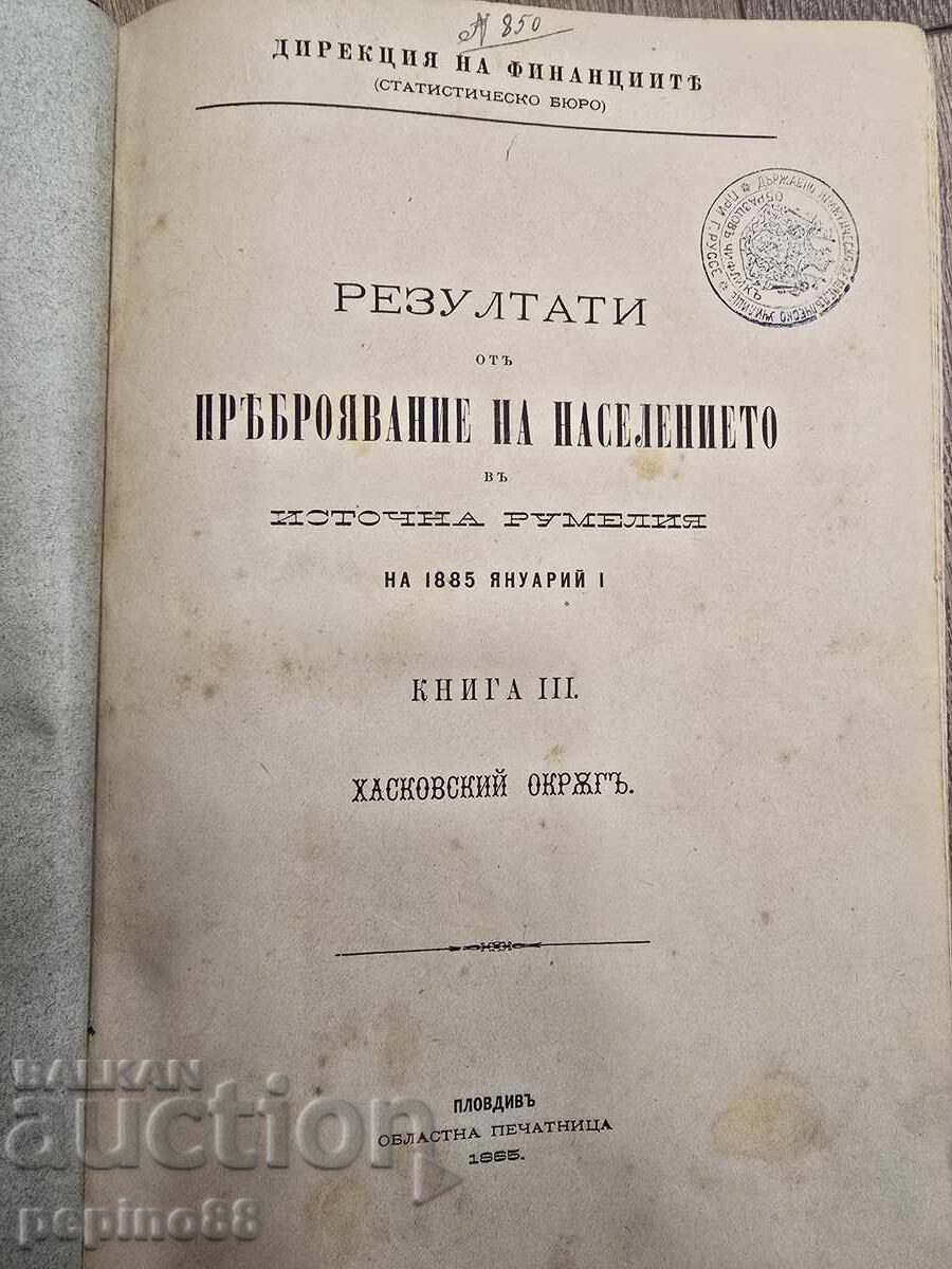 Bulgarian Census of 1885 / II