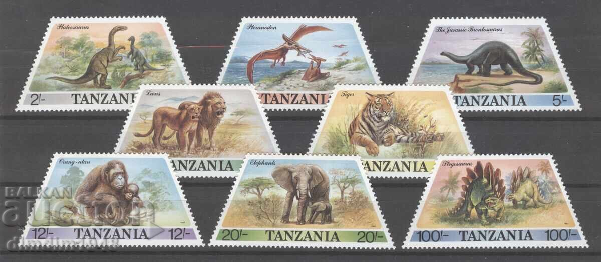 Tanζανία 1987 - πανίδα, στέπες και εξαφανισμένα ζώα