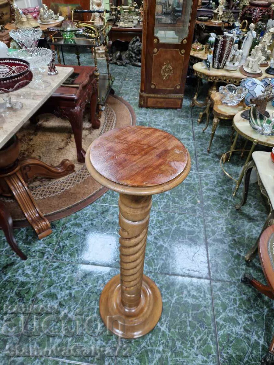 Livrarea Coloană antică franceză unică din lemn