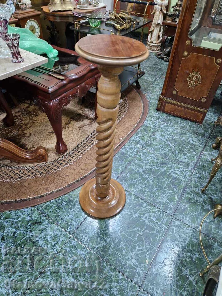 Coloană antică franceză unică din lemn - 6