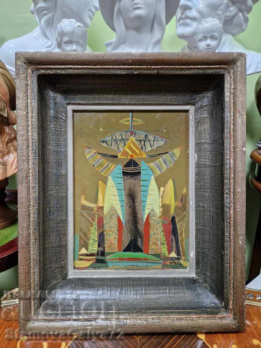 Tablou grafic original, unic, de autor bulgar cu preț € 220.00 | 430.28 BGN