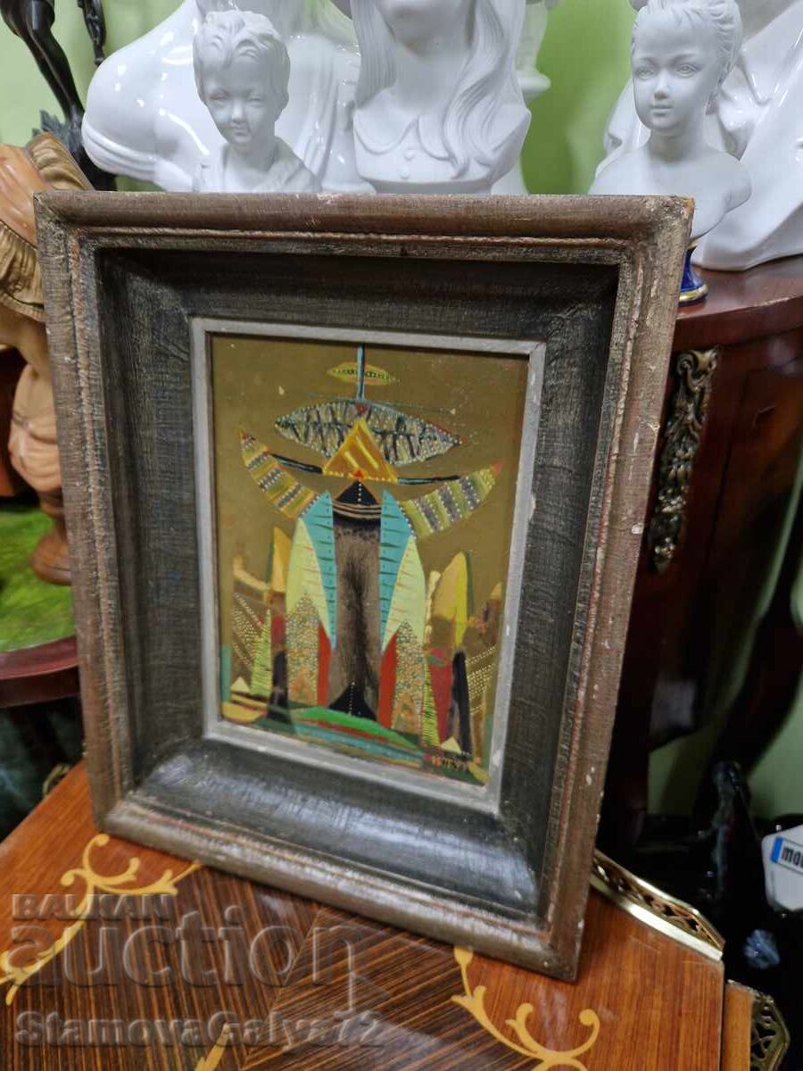 Tablou grafic original, unic, de autor bulgar - 7