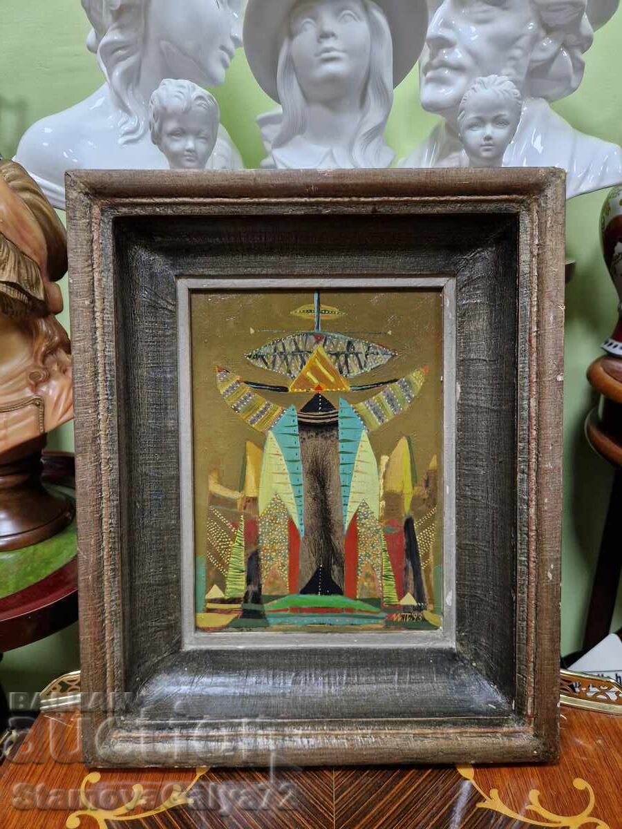 Tablou grafic original, unic, de autor bulgar