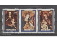 Insulele Cook de Nord 1980 - Crăciun, curate, cu clei original