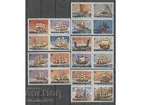 Северни острови Кук 1980 - Кораби,пълна серия, чисти